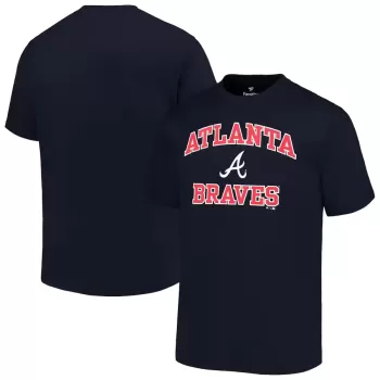 Men's Atlanta Braves Profile Navy Big & Tall Heart & Soul T-Shirt Men's Atlanta Braves Profile Navy Big & Tall Heart & Soul T-Shirt