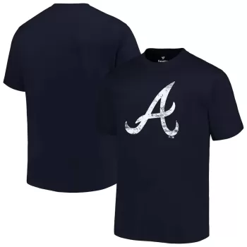 Men's Atlanta Braves Profile Navy Big & Tall Primary Logo T-Shirt Men's Atlanta Braves Profile Navy Big & Tall Primary Logo T-Shirt