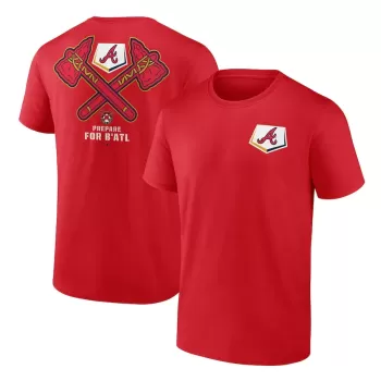 Men's Atlanta Braves Red BATL T-Shirt Men's Atlanta Braves Red BATL T-Shirt