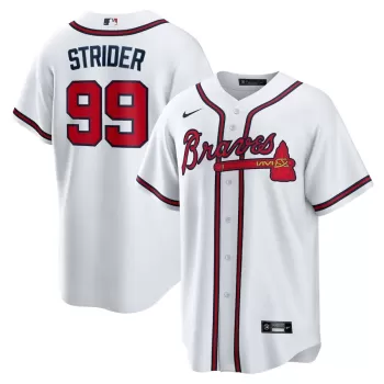 Men's Atlanta Braves Spencer Strider Nike White Replica Player Jersey