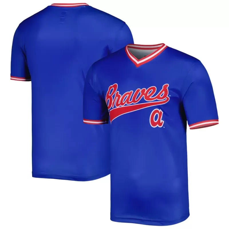 Men's Atlanta Braves Stitches Royal Cooperstown Collection Team Jersey Men's Atlanta Braves Stitches Royal Cooperstown Collection Team Jersey