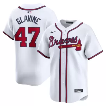 Men's Atlanta Braves Tom Glavine Nike White Home Limited Player Jersey