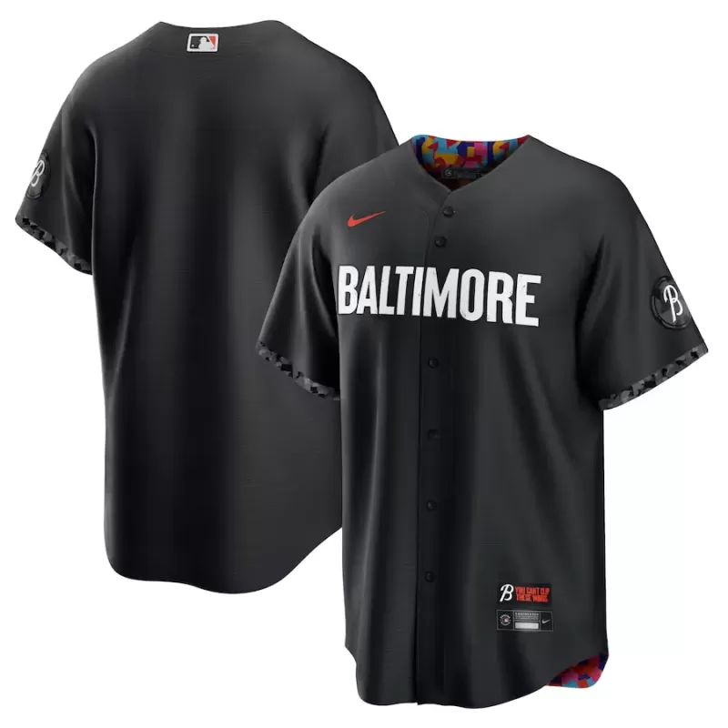 Men's Baltimore Orioles Nike Black City Connect Replica Jersey Men's Baltimore Orioles Nike Black City Connect Replica Jersey