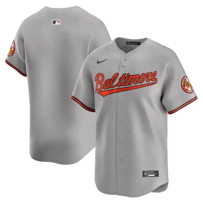 Men's Baltimore Orioles Nike Gray Road Limited Jersey Men's Baltimore Orioles Nike Gray Road Limited Jersey