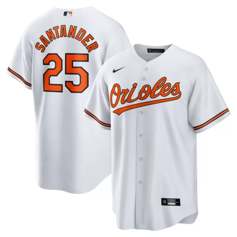 Men's Baltimore Orioles Anthony Santander Nike White Replica Player Jersey Men's Baltimore Orioles Anthony Santander Nike White Replica Player Jersey
