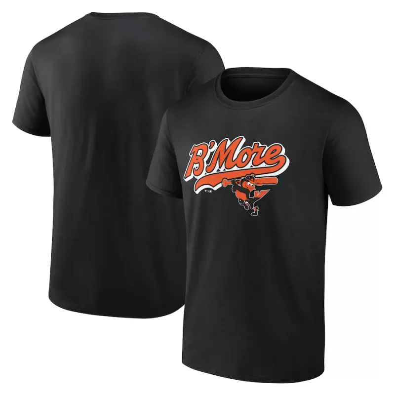 Men's Baltimore Orioles Black B'More T-Shirt Men's Baltimore Orioles Black B'More T-Shirt