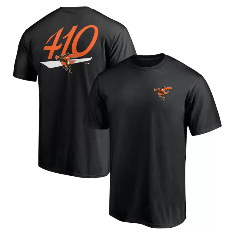 Men's Baltimore Orioles Black The 410 T-Shirt Men's Baltimore Orioles Black The 410 T-Shirt