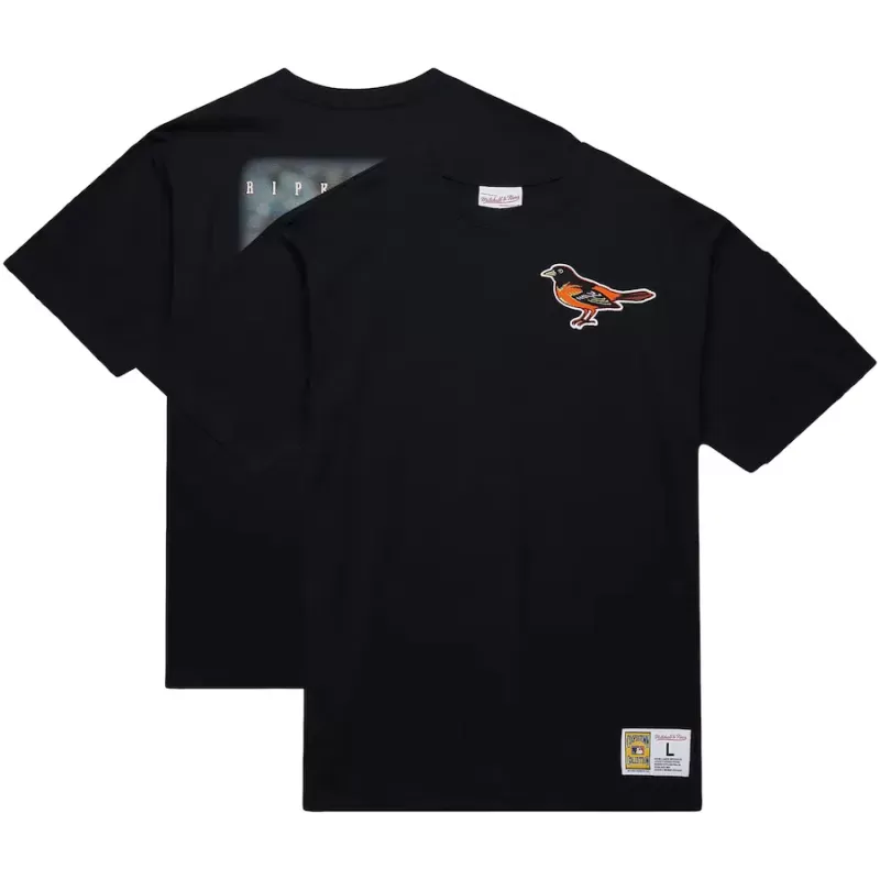 Men's Baltimore Orioles Cal Ripken Jr. Mitchell & Ness Black Legends Collection Vintage Logo T-Shirt Men's Baltimore Orioles Cal Ripken Jr. Mitchell & Ness Black Legends Collection Vintage Logo T-Shirt