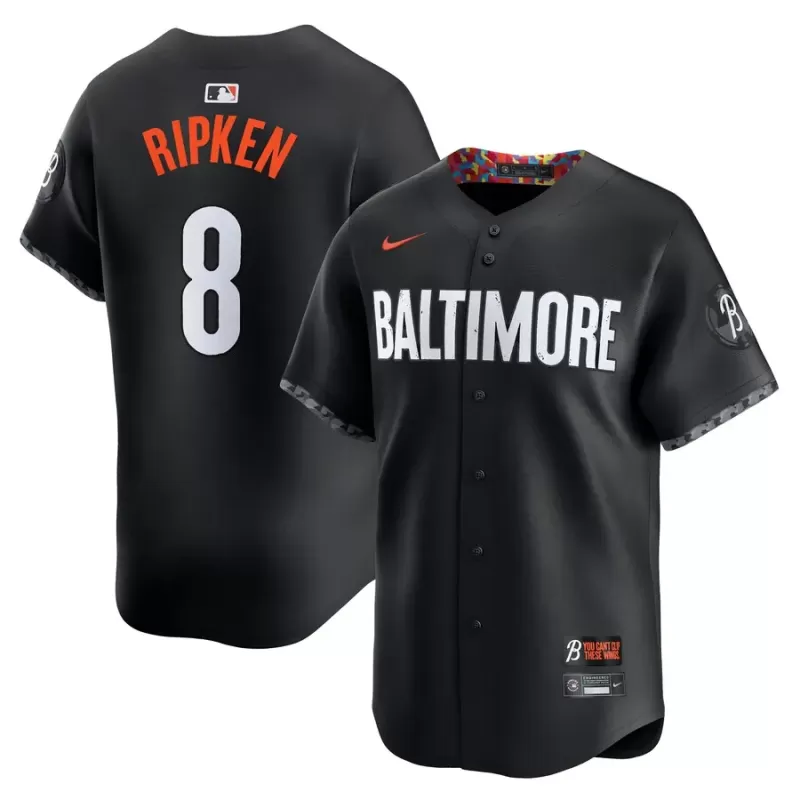 Men's Baltimore Orioles Cal Ripken Jr. Nike Black City Connect Limited Player Jersey