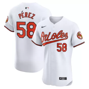 Men's Baltimore Orioles Cionel Perez Nike White Home Elite Player Jersey Men's Baltimore Orioles Cionel Perez Nike White Home Elite Player Jersey