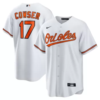 Men's Baltimore Orioles Colton Cowser Nike White Home Replica Jersey Men's Baltimore Orioles Colton Cowser Nike White Home Replica Jersey