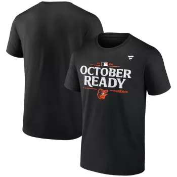Men's Baltimore Orioles Fanatics Black 2024 MLB Postseason Locker Room T-Shirt Men's Baltimore Orioles Fanatics Black 2024 MLB Postseason Locker Room T-Shirt