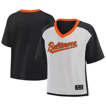 Men's Baltimore Orioles Fanatics Black/Graphite Oversized Race To Win V-Neck T-Shirt Men's Baltimore Orioles Fanatics Black/Graphite Oversized Race To Win V-Neck T-Shirt