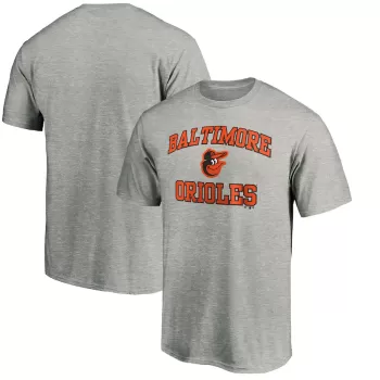 Men's Baltimore Orioles Fanatics MTO Label Heather Gray Heart & Soul T-Shirt Men's Baltimore Orioles Fanatics MTO Label Heather Gray Heart & Soul T-Shirt