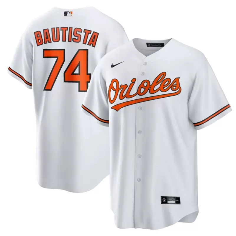 Men's Baltimore Orioles Felix Bautista Nike White Replica Player Jersey Men's Baltimore Orioles Felix Bautista Nike White Replica Player Jersey
