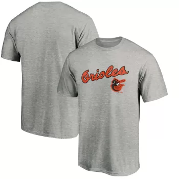 Men's Baltimore Orioles Heather Gray Cooperstown Collection Wahconah T-Shirt Men's Baltimore Orioles Heather Gray Cooperstown Collection Wahconah T-Shirt