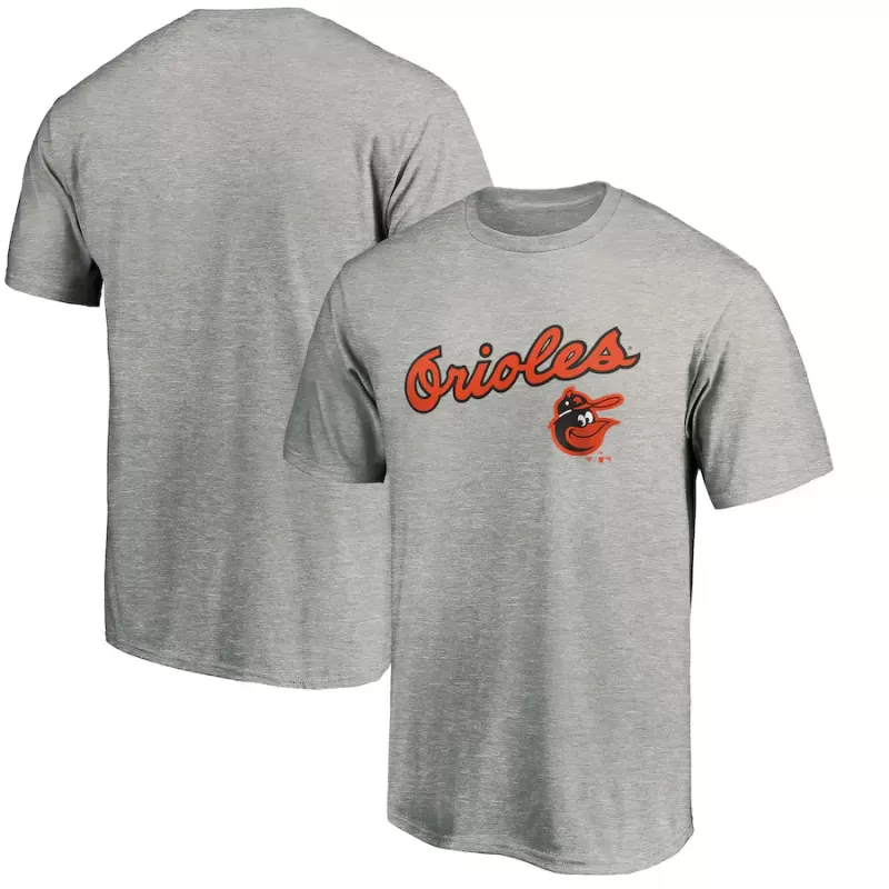 Men's Baltimore Orioles Heather Gray Cooperstown Collection Wahconah T-Shirt