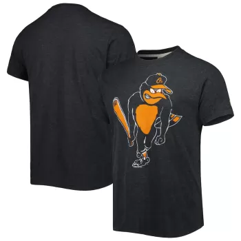 Men's Baltimore Orioles Homage Charcoal Hand-Drawn Logo Tri-Blend T-Shirt Men's Baltimore Orioles Homage Charcoal Hand-Drawn Logo Tri-Blend T-Shirt