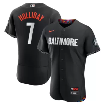 Men's Baltimore Orioles Jackson Holliday Nike Black City Connect Authentic Player Jersey Men's Baltimore Orioles Jackson Holliday Nike Black City Connect Authentic Player Jersey