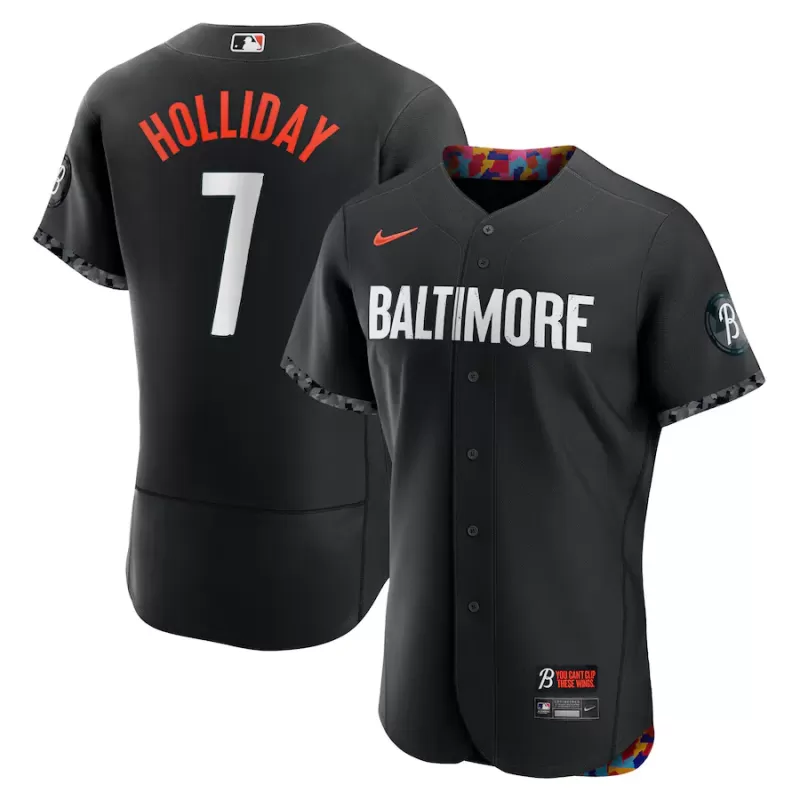 Men's Baltimore Orioles Jackson Holliday Nike Black City Connect Authentic Player Jersey Men's Baltimore Orioles Jackson Holliday Nike Black City Connect Authentic Player Jersey