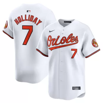 Men's Baltimore Orioles Jackson Holliday Nike White Home Limited Player Jersey Men's Baltimore Orioles Jackson Holliday Nike White Home Limited Player Jersey