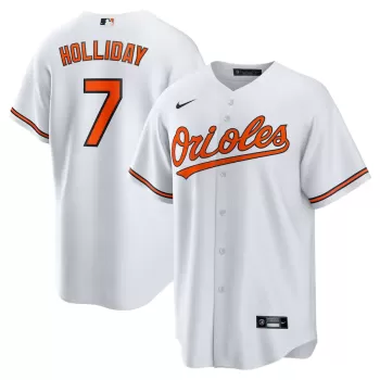 Men's Baltimore Orioles Jackson Holliday Nike White Home Replica Player Jersey Men's Baltimore Orioles Jackson Holliday Nike White Home Replica Player Jersey