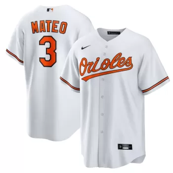 Men's Baltimore Orioles Jorge Mateo Nike White Replica Player Jersey Men's Baltimore Orioles Jorge Mateo Nike White Replica Player Jersey