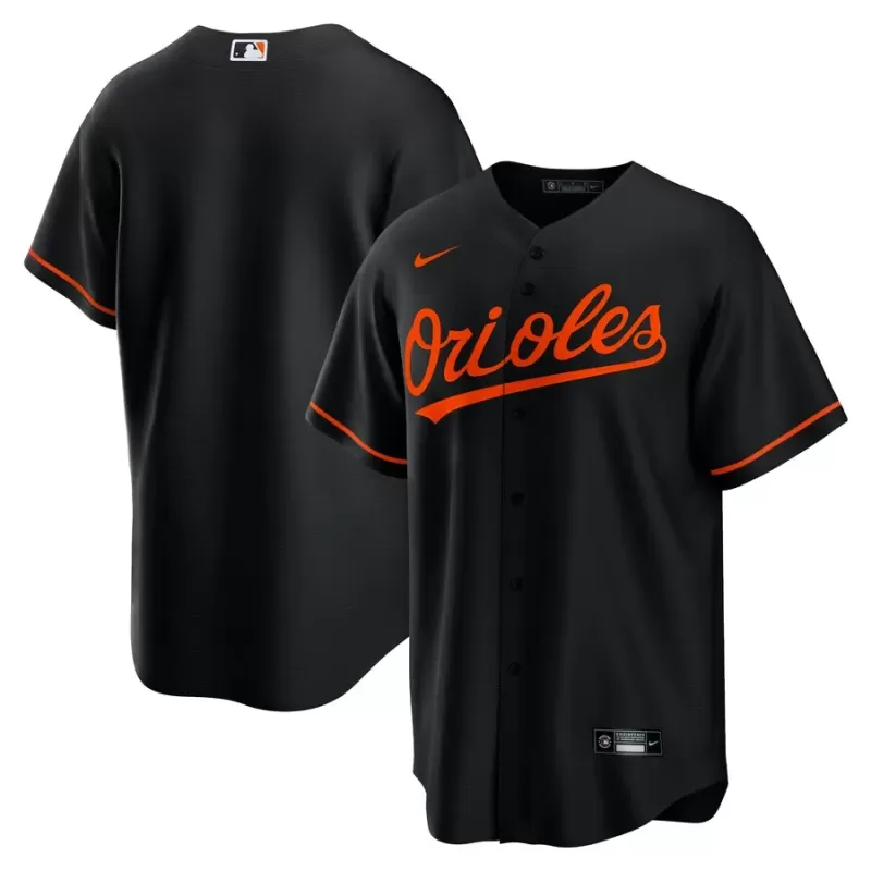 Men's Baltimore Orioles Nike Black Alternate Replica Team Jersey Men's Baltimore Orioles Nike Black Alternate Replica Team Jersey