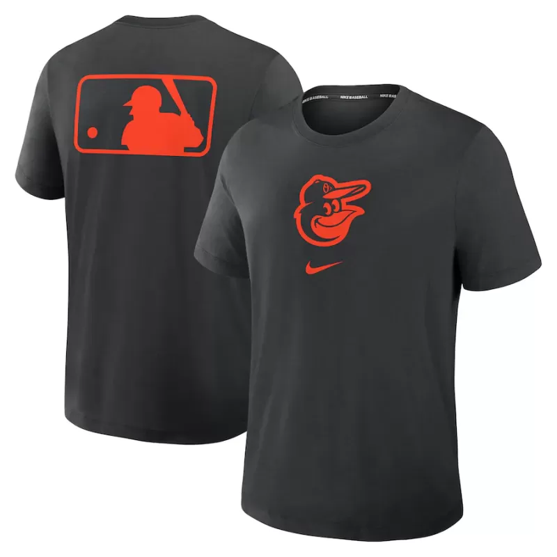 Men's Baltimore Orioles Nike Black Authentic Collection Early Work Tri-Blend Performance T-Shirt Men's Baltimore Orioles Nike Black Authentic Collection Early Work Tri-Blend Performance T-Shirt
