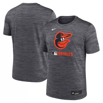 Men's Baltimore Orioles Nike Black Authentic Collection Velocity Performance Practice T-Shirt Men's Baltimore Orioles Nike Black Authentic Collection Velocity Performance Practice T-Shirt