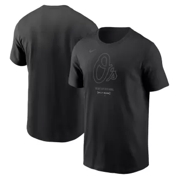 Men's Baltimore Orioles Nike Black City Connect Large Logo T-Shirt Men's Baltimore Orioles Nike Black City Connect Large Logo T-Shirt