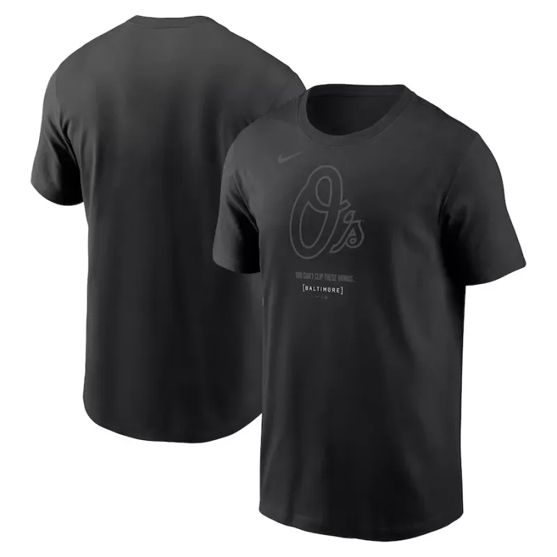 Men's Baltimore Orioles Nike Black City Connect Large Logo T-Shirt