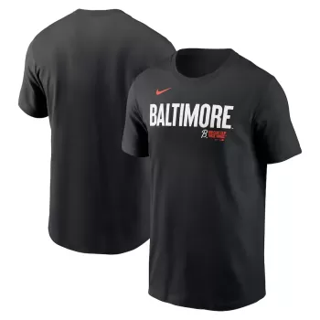 Men's Baltimore Orioles Nike Black City Connect Wordmark T-Shirt Men's Baltimore Orioles Nike Black City Connect Wordmark T-Shirt
