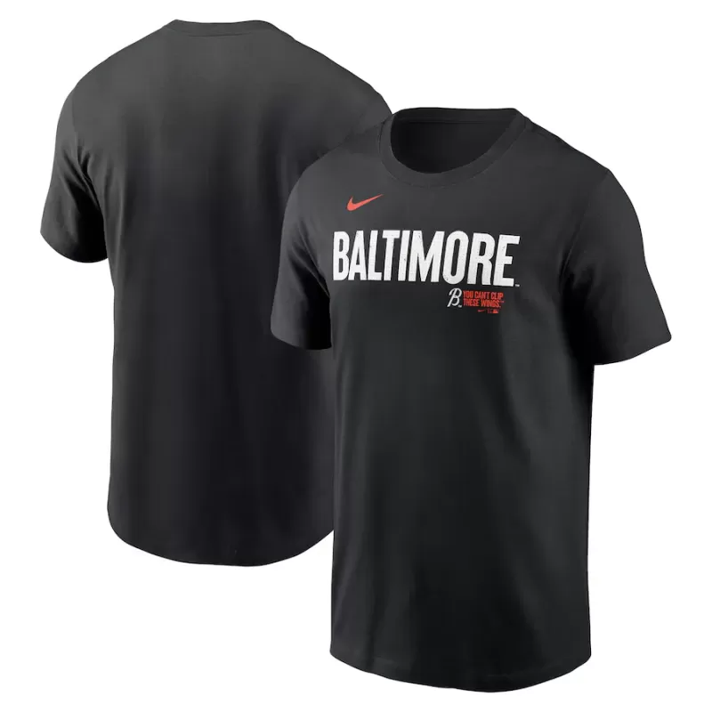 Men's Baltimore Orioles Nike Black City Connect Wordmark T-Shirt Men's Baltimore Orioles Nike Black City Connect Wordmark T-Shirt