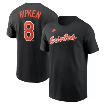 Men's Baltimore Orioles Nike Black Cooperstown Collection Fuse Name & Number T-Shirt Men's Baltimore Orioles Nike Black Cooperstown Collection Fuse Name & Number T-Shirt