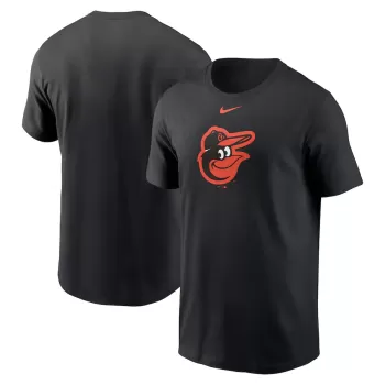Men's Baltimore Orioles Nike Black Fuse Logo T-Shirt Men's Baltimore Orioles Nike Black Fuse Logo T-Shirt