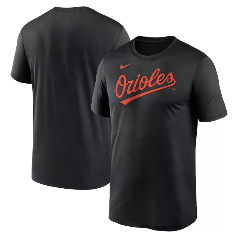 Men's Baltimore Orioles Nike Black Legend Fuse Wordmark T-Shirt Men's Baltimore Orioles Nike Black Legend Fuse Wordmark T-Shirt