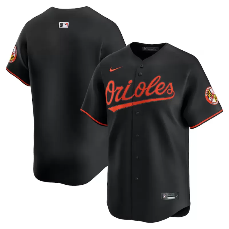 Men's Baltimore Orioles Nike Limited Black Alternate Blank Replica Jersey Men's Baltimore Orioles Nike Limited Black Alternate Blank Replica Jersey