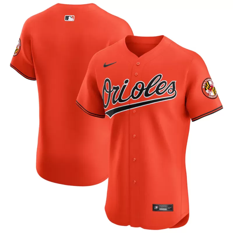 Men's Baltimore Orioles Nike Orange Alternate Vapor Premier Elite Patch Jersey Men's Baltimore Orioles Nike Orange Alternate Vapor Premier Elite Patch Jersey