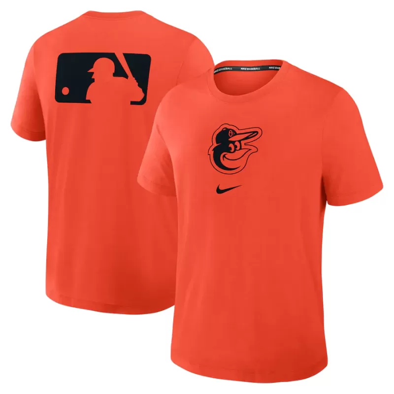 Men's Baltimore Orioles Nike Orange Authentic Collection Early Work Tri-Blend Performance T-Shirt Men's Baltimore Orioles Nike Orange Authentic Collection Early Work Tri-Blend Performance T-Shirt