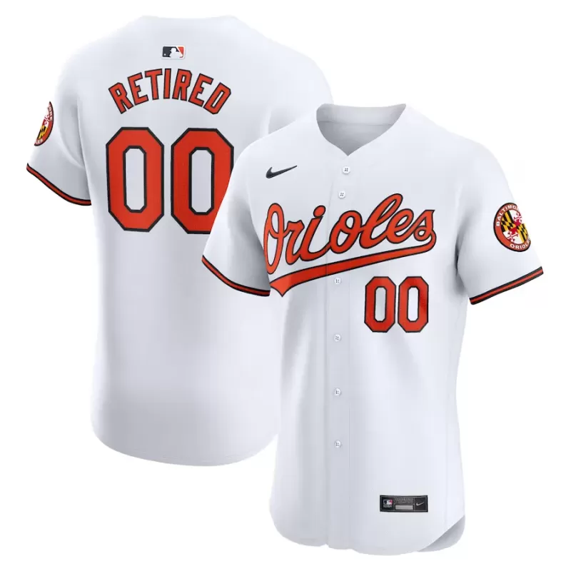 Men's Baltimore Orioles Nike White Home Elite Pick-A-Player Retired Roster Jersey Men's Baltimore Orioles Nike White Home Elite Pick-A-Player Retired Roster Jersey