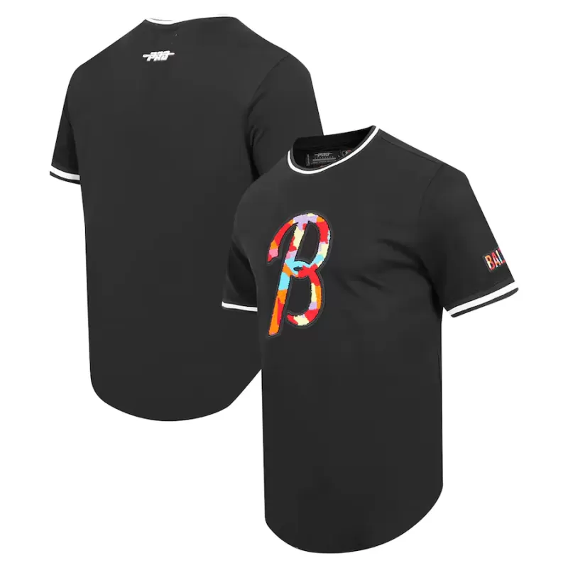 Men's Baltimore Orioles Pro Standard Black City Connect T-Shirt Men's Baltimore Orioles Pro Standard Black City Connect T-Shirt