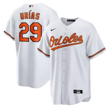 Men's Baltimore Orioles Ramón Urías Nike White Home Replica Player Jersey Men's Baltimore Orioles Ramón Urías Nike White Home Replica Player Jersey