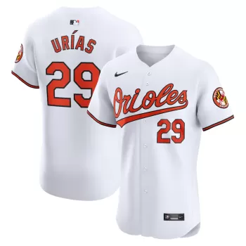 Men's Baltimore Orioles Ramon Urias Nike White Home Elite Player Jersey Men's Baltimore Orioles Ramon Urias Nike White Home Elite Player Jersey