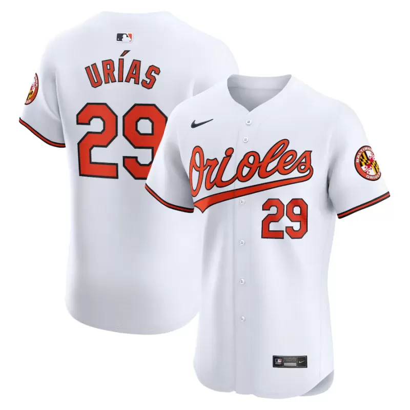 Men's Baltimore Orioles Ramon Urias Nike White Home Elite Player Jersey Men's Baltimore Orioles Ramon Urias Nike White Home Elite Player Jersey