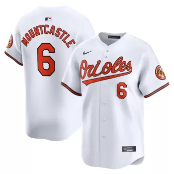 Men's Baltimore Orioles Ryan Mountcastle Nike White Home Limited Player Jersey Men's Baltimore Orioles Ryan Mountcastle Nike White Home Limited Player Jersey