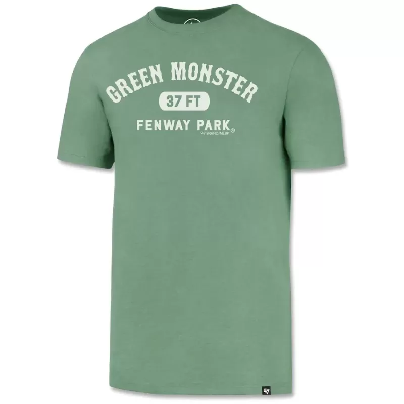 Men's Boston Red Sox '47 Green Fenway Park Green Monster 37 Feet T-Shirt Men's Boston Red Sox '47 Green Fenway Park Green Monster 37 Feet T-Shirt