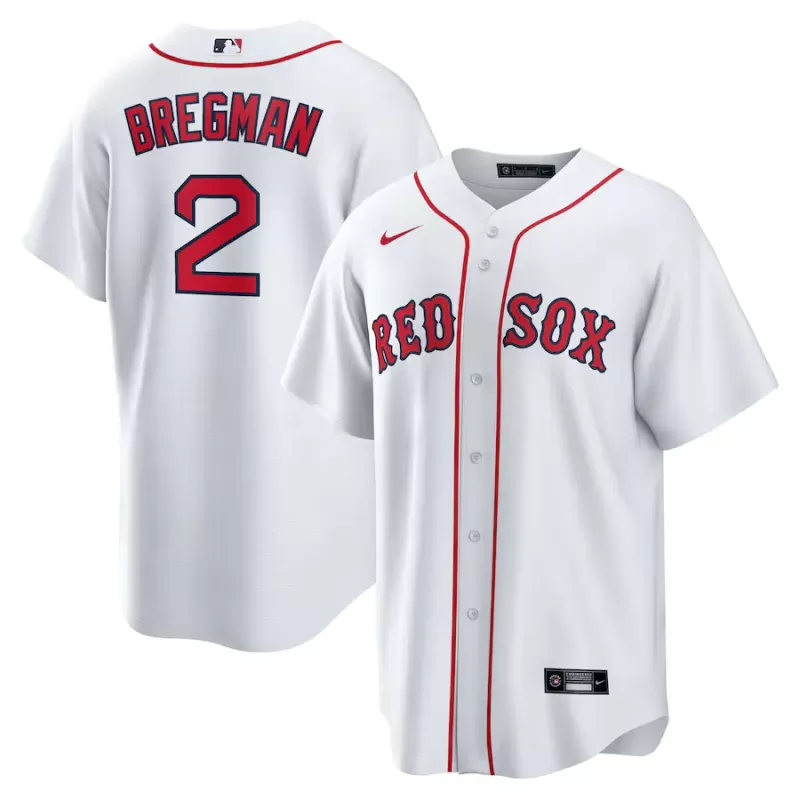 Men's Boston Red Sox Alex Bregman Nike White Home 1.0 Replica Player Jersey Men's Boston Red Sox Alex Bregman Nike White Home 1.0 Replica Player Jersey