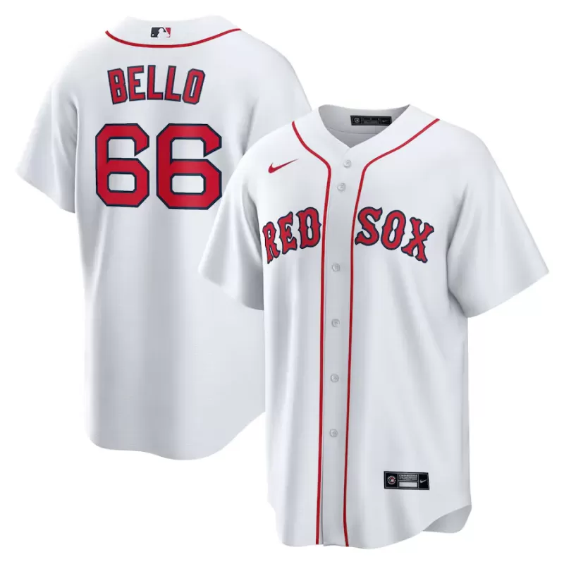 Men's Boston Red Sox Brayan Bello Nike White Home Replica Jersey Men's Boston Red Sox Brayan Bello Nike White Home Replica Jersey