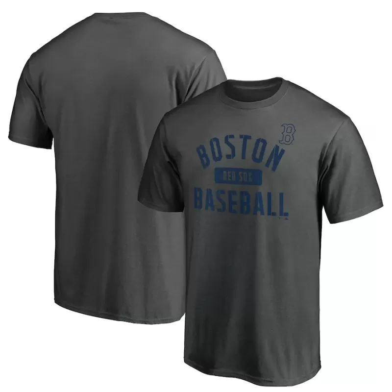 Men's Boston Red Sox Charcoal Team Primary Pill T-Shirt